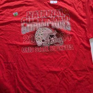 Blue 84 Red Ohio State Buckeyes National Champions T-Shirt